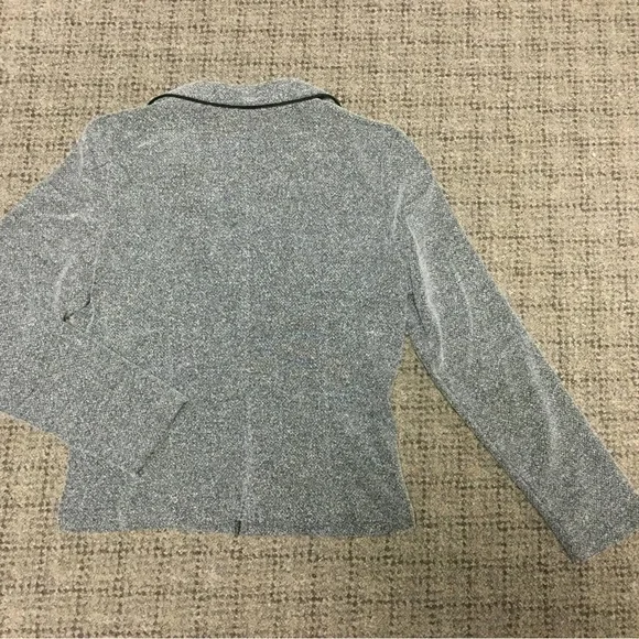 SOLD!     Rag Black & White Short Waisted Suit Blazer Jacket Size 10 Medium - Picture 4 of 4